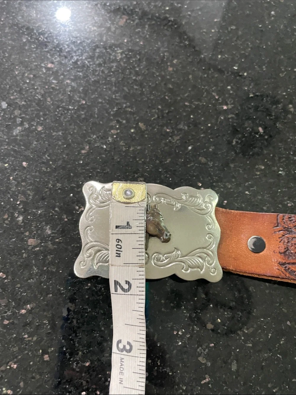 Vintage Wrangler Kids Leather Western Belt